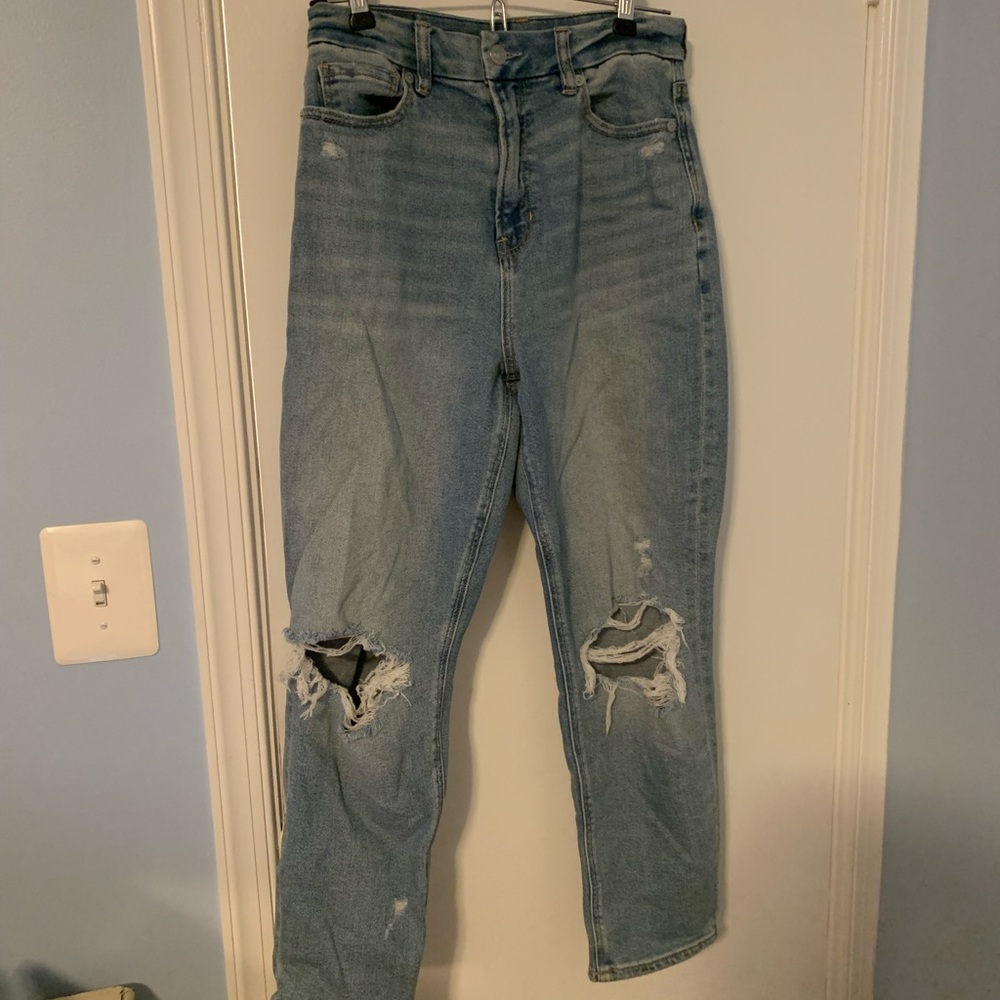 American Eagle Ripped Mom Jeans
